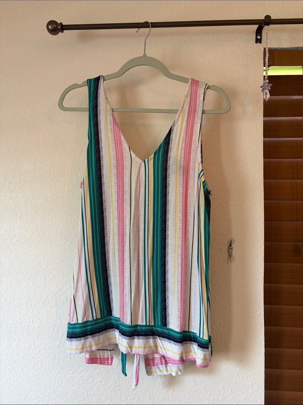 Daytrip Multicolor Striped V-Neck Open back